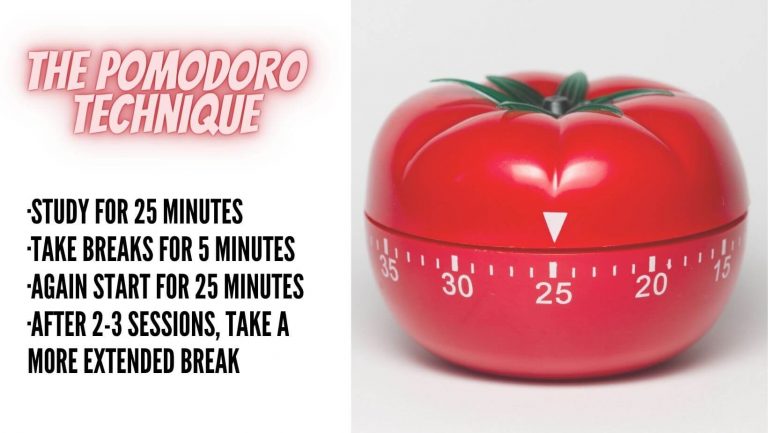 Pomodoro Technique to focus on studying for exams