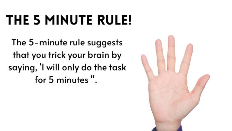 Use the %- minute rule to get the motivation to study