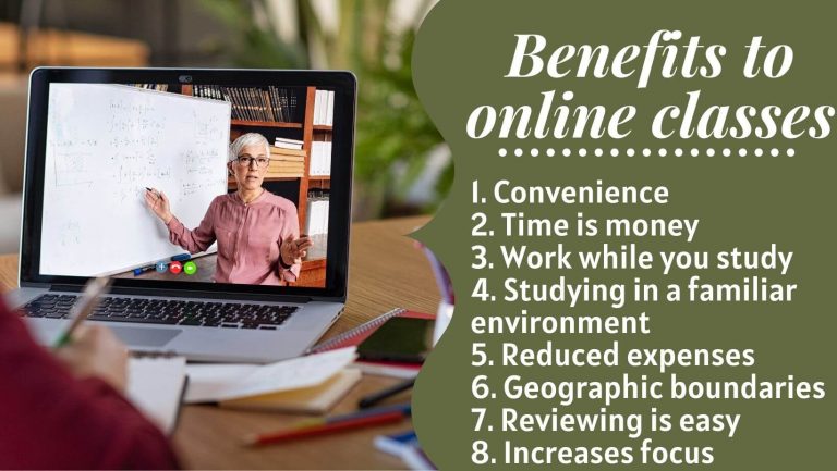 8 benefits to online classes